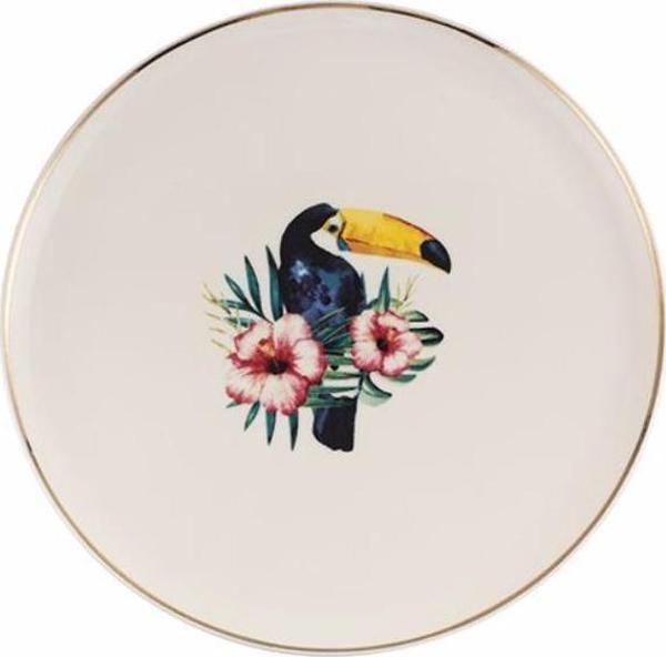 Porland Exotic Desen3 Düz Tabak 21cm - Image 1