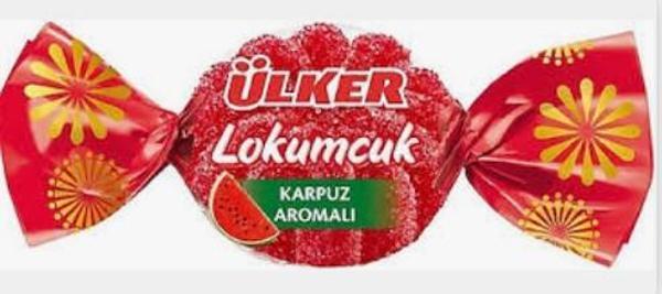 Ülker İkramlık Lokumcuk Karpuz Aromalı 1KGx5 Adet  - Image 1