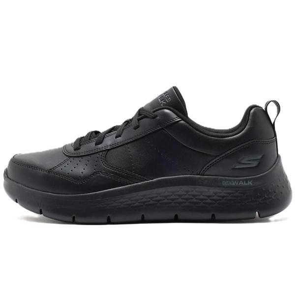 Skechers Go Walk Flex-Steady Up Mens Leather Sneaker Hakiki Deri Erkek Günlük Spor Ayakkabı Siyah - Image 1
