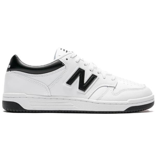 New Balance BB480 Leather Mens Sneaker White Hakiki Deri Unisex Günlük Spor Ayakkabı Beyaz - Image 1