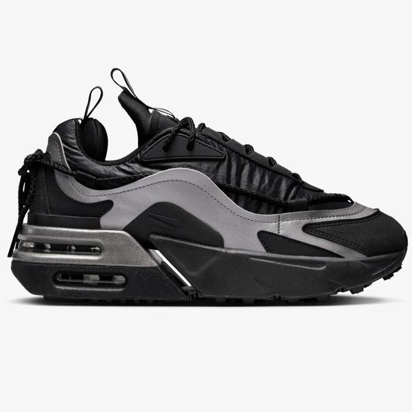Nike Air Max Furyosa Sneaker Black Platform Taban 4cm Kadın Günlük Spor Ayakkabı Siyah - Image 1