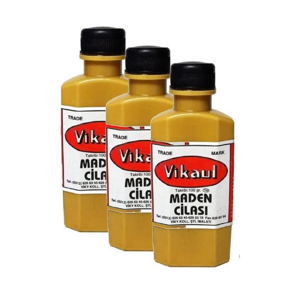 Vikaul Maden Cilası, Metal Parlatıcı 100ml 3 Adet - Image 1