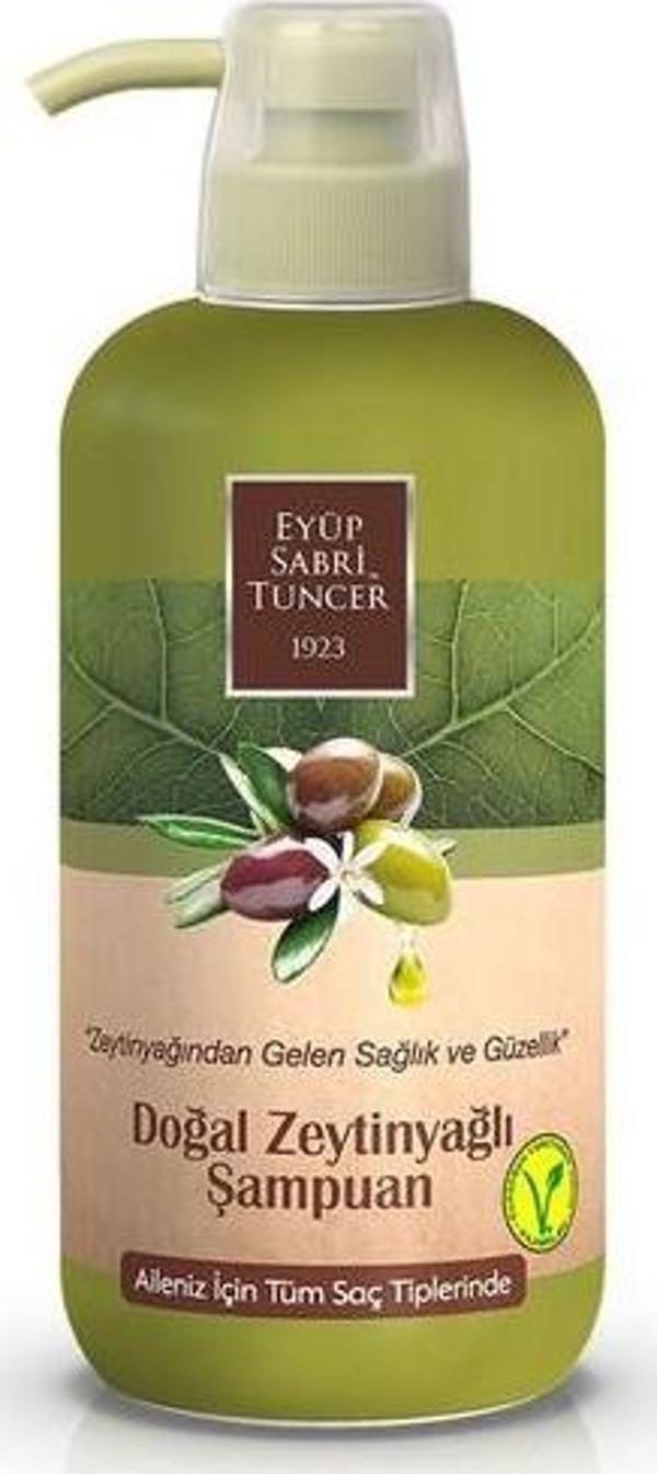 Eyüp Sabri Tuncer Doğal Zeytinyağlı Şampuan Pet Şişe 600Ml - Image 1