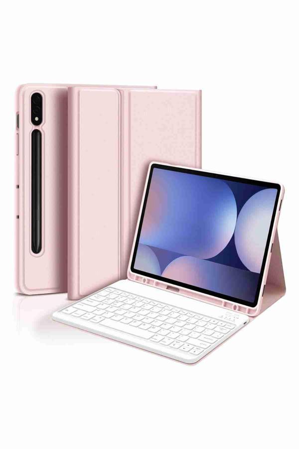 Galaxy Tab S9 Plus / S9 FE Plus Uyumlu 12.4" Klavyeli Tablet Kılıfı - Image 1
