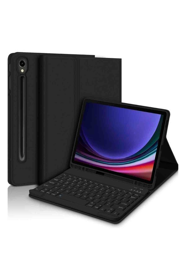 Galaxy Tab S9 / S9 FE Uyumlu 10.9" Klavyeli Tablet Kılıfı - Image 1