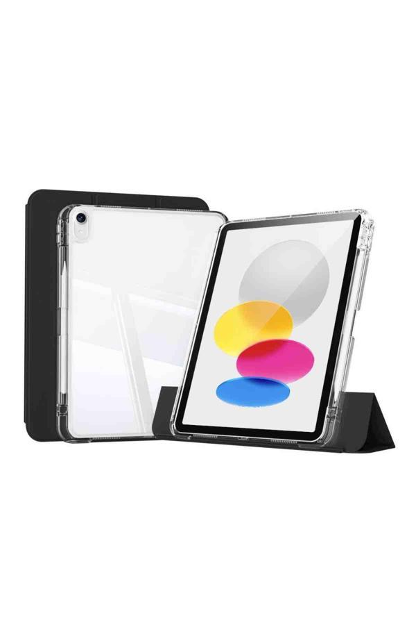 iPad 11. Nesil Uyumlu A16 2025 Airbagli Manyetik Ayrılabilen Fuchsia Sliding Tablet Kılıfı - Image 1