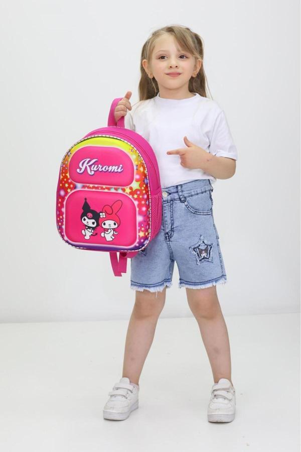 Kuromi Temalı Sevimli Ortopedik Anaokulu ve İlkokul Çantası - Image 1