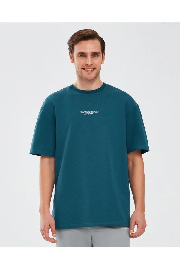 Skechers S231094-405 Graphic M Sleeve Erkek Spor Tişört - Image 1