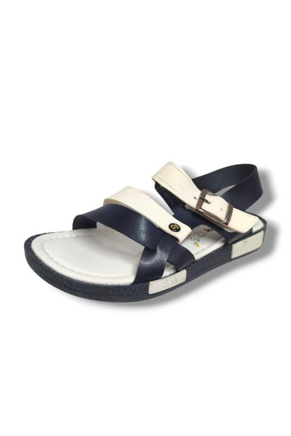 Şiringenç 1509-20 Anatomik Çirt Bant Erkek Çocuk Sandalet Lacivert Beyaz 31-36 - Image 1