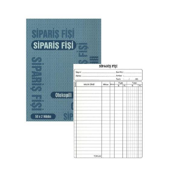 Sipariş Fişi Otokopili A5 Gürmat Otokopili Sipariş Fişi 14x20 1 Adet - Image 1