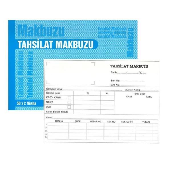Tahsilat Makbuzu Otokopili 2-50 Gürmat Tahsilat Makbuzu Kendinden Karbonlu 50 Sayfa 1 Adet - Image 1