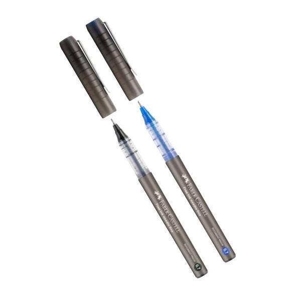 Siyah Mavi Pilot Kalem İğne Uçlu 0.7 Free Ink Needle Fine 2 Adet Faber Pilot Kalem Siyah Mavi 2 Adet - Image 1