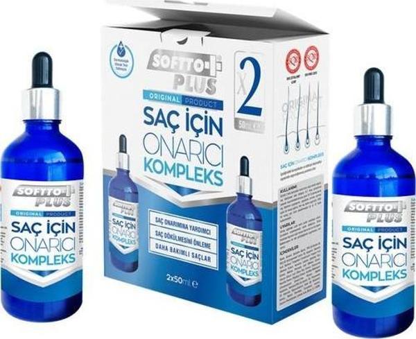 Softto Plus Mavi Saç Bakım Serumu 2 X 50 Ml - Image 1