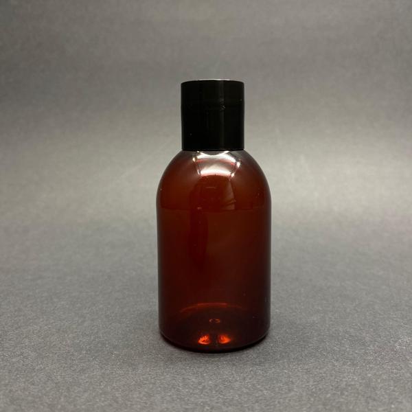 50 cc Amber Pet Şişe  - Siyah Kapaklı- 50ml Kahverengi Plastik Şişe- x 10 Adet - Image 1