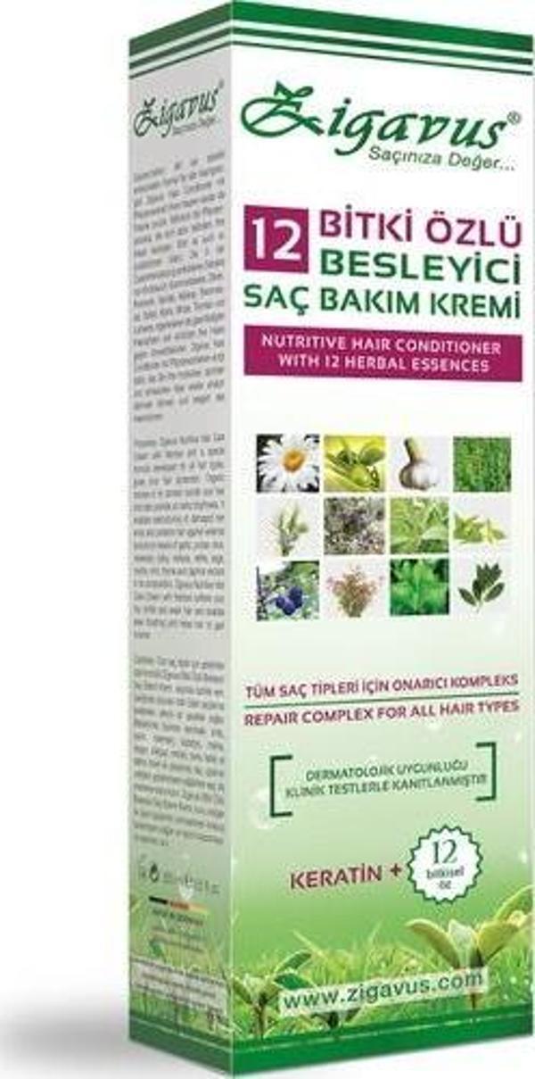 Zigavus 12 Bitki Özlü Besleyici Saç Kremi - Image 1