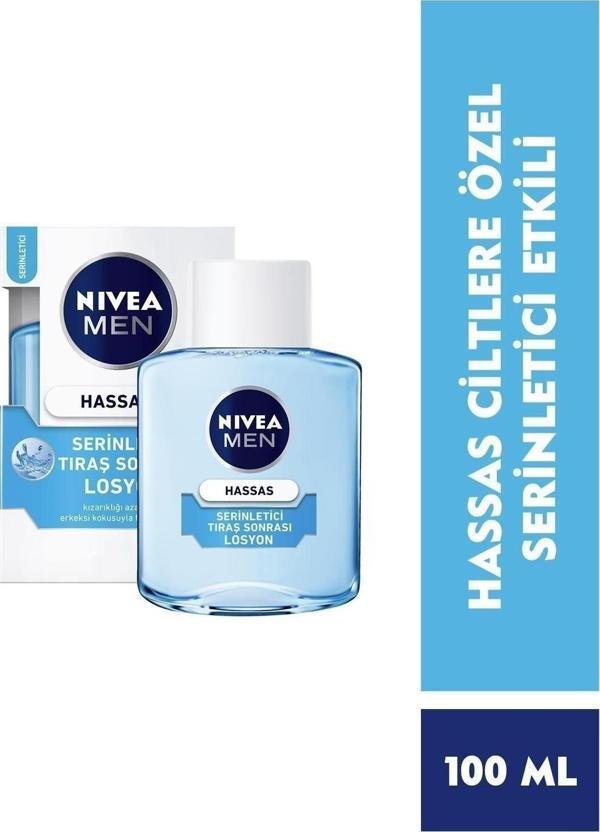 Men Hassas Serinletici Tıraş Sonrası Losyon 100ml, Hassas Ciltler,alkolsüz Formül, Hızlı Emilir - Image 1