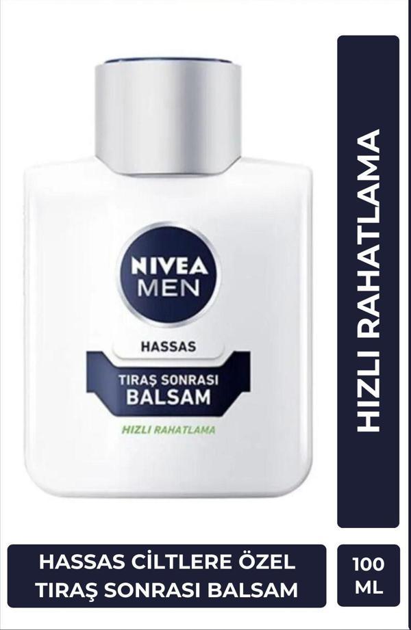 MEN Erkek Tıraş Sonrası Balsam 100ml, Hassas Ciltlere Özel Hızlı Rahatlatma, Konforlu Tıraş Deneyimi - Image 1