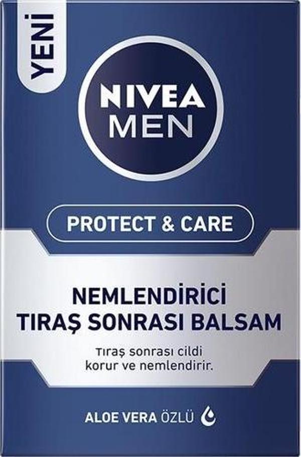 Nivea Men Nemlendirici Tıraş Sonrası Balsam Protect & Care 100 Ml,Hızlı Emilir,Normal Ve Kuru Ciltle - Image 1