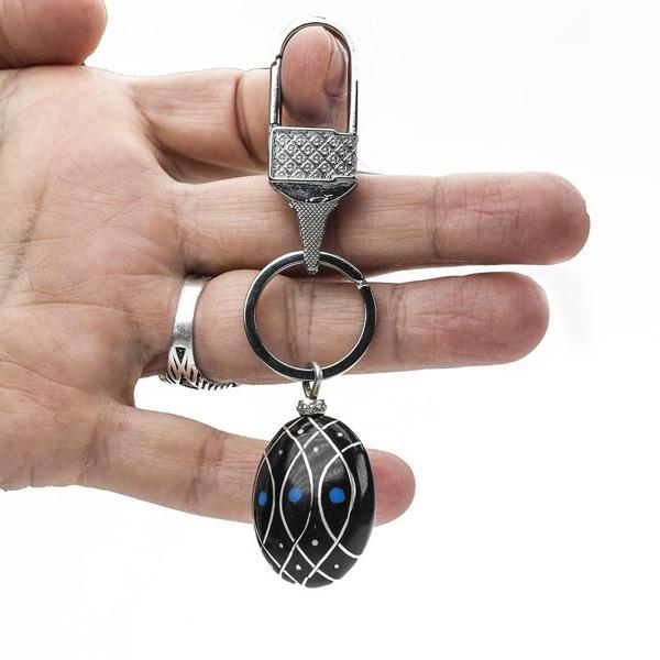 Gümüş Desen  Anahtarlık - Image 1