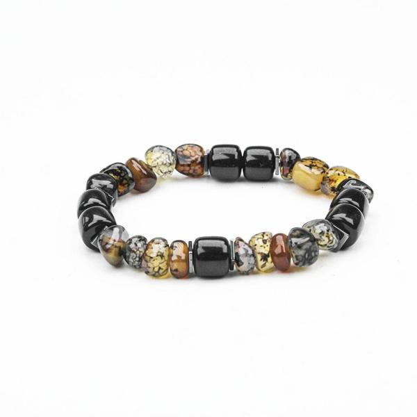 AKİK VE OLTU TAŞI  MİSİNA LASTİKLİ BİLEKLİK - Image 1