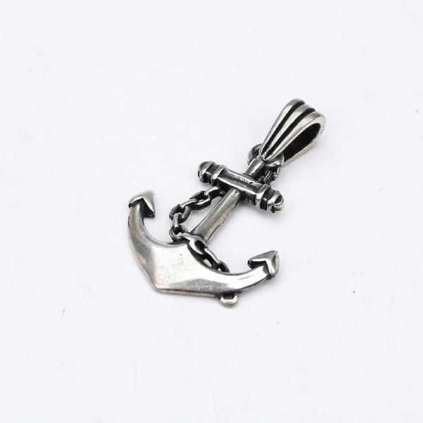 Çapa Model Gümüş Erkek Kolye - Image 1
