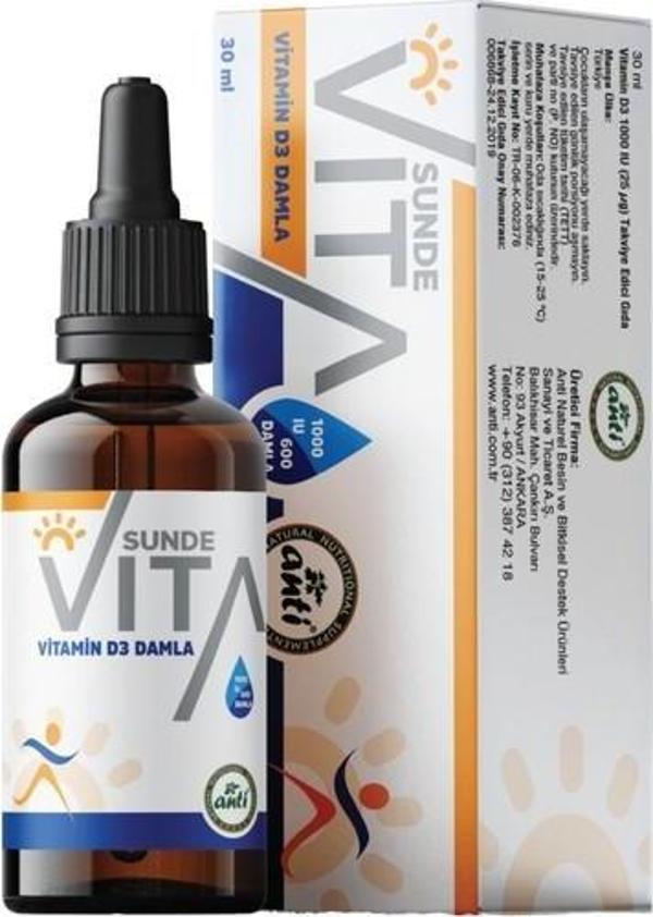 Sunde Vita D3 Damla 30 Ml - Image 1