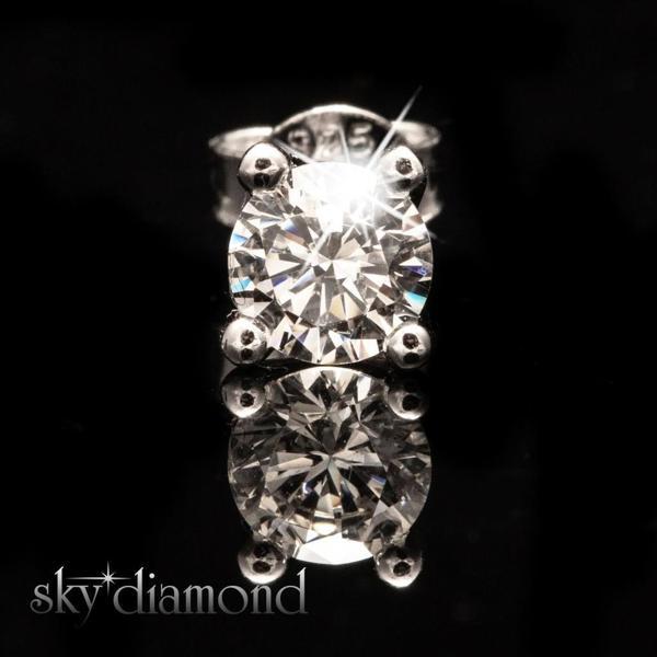 Sky Diamond 0.50ct Tektaş Montür Vidalı Küpe - Image 1