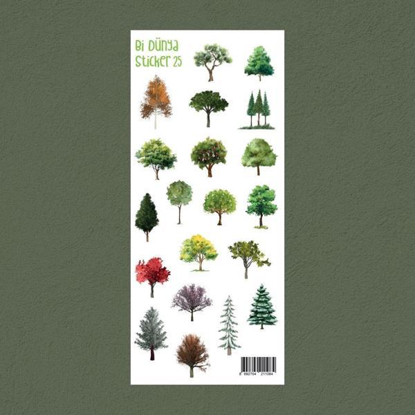 M25 – Ağaç Temalı Sticker Seti - Image 1