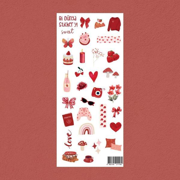 M39 – Kırmızı Günler Sticker Seti - Image 1