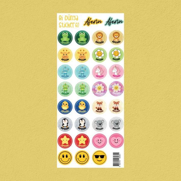 M60 – Aferin Temalı Sticker Seti - Image 1