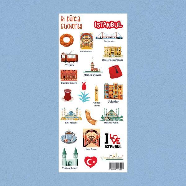 M68 – İstanbul Mekanları Sticker Seti - Image 1