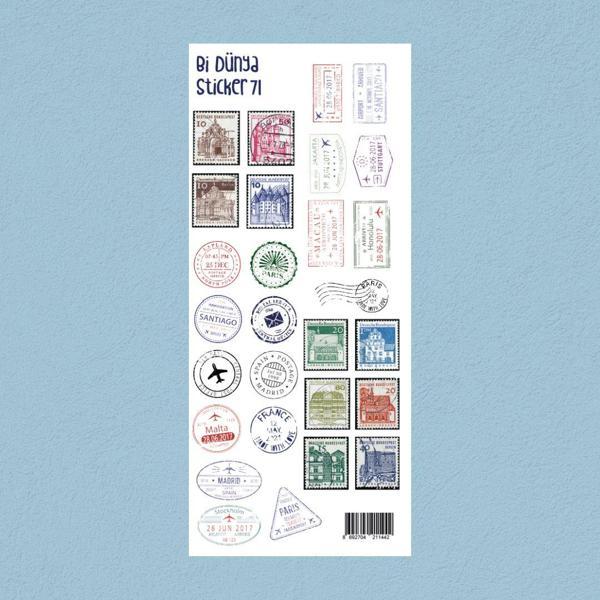 M71 – Posta Pulları Sticker Seti - Image 1