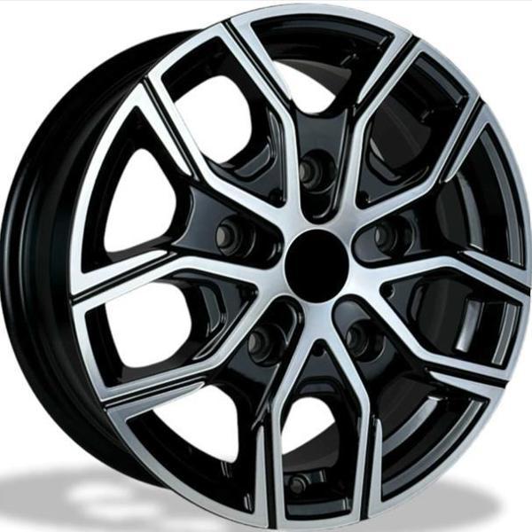 EMR-E286-01 8.0x18" -5x120 ET45 65.1 Black Polished Jant (4 Adet) - Image 1