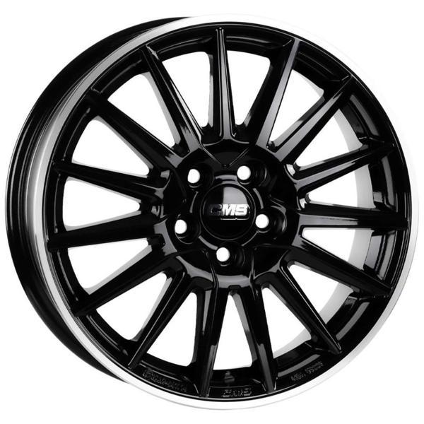CMS-1264-06 6.0x15"-4x108 ET32 65.1 Diamond Rim Black Gloss Jant (4 Adet) - Image 1