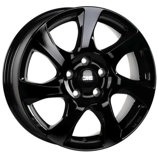 CMS-1060-22 6.5x16" -4x108 ET37.5 63.4 Complete Black Gloss Jant (4 Adet) - Image 1