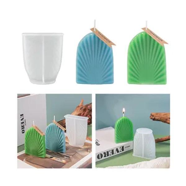 Epoksi Silikon Taş Tozu Düz Yaprak Mum Kalıbı 9.2X7.6 CM - Image 1