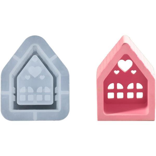 Epoksi Tealight Mumluk Ev Dekorasyonu Beton Silikon Ve Taş Tozu Kalıbı 8x10 CM - Image 1