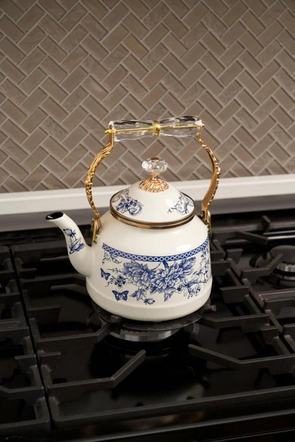 Miss Betty Blue Life Emaye Kettle Demlik 2,5 LT MİSS-8324-25 - Image 1