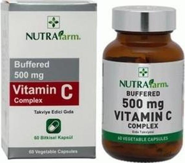 Nutrafarm Buffered 500 Mg Vitamin C Complex - Derm - Image 1