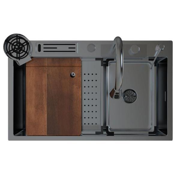 Ukinox NIAGARA NG 750 Titanyum Teknolojik Eviye Set 45x75 cm - Image 1
