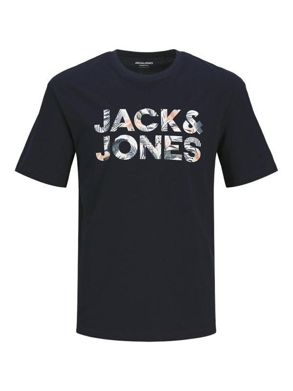 Jack Jones Ebran Logo Erkek Tişört 12268127 - Image 1