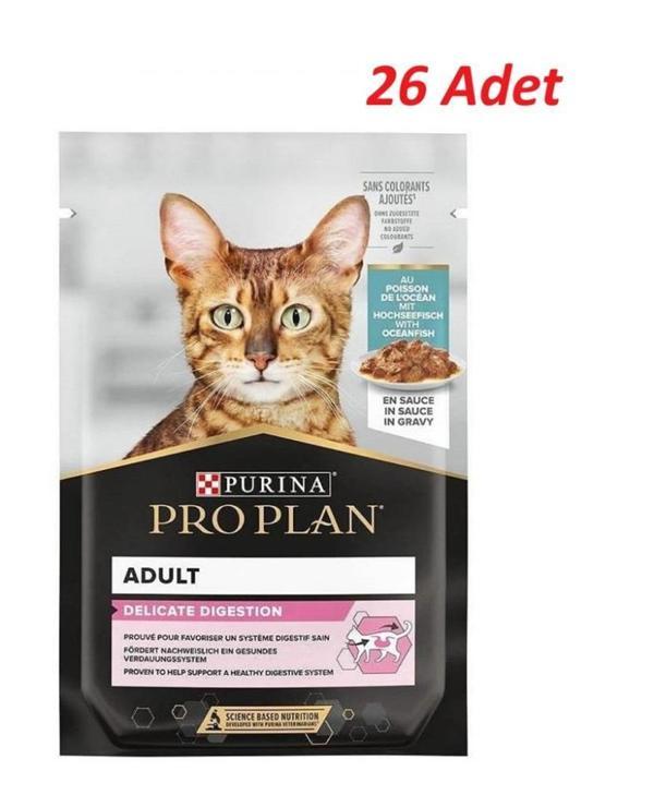 Pro Plan Pouch Sos İçinde Okyanus Balıklı Yetişkin Kedi Konservesi 85 Gr*26 ADET - Image 1