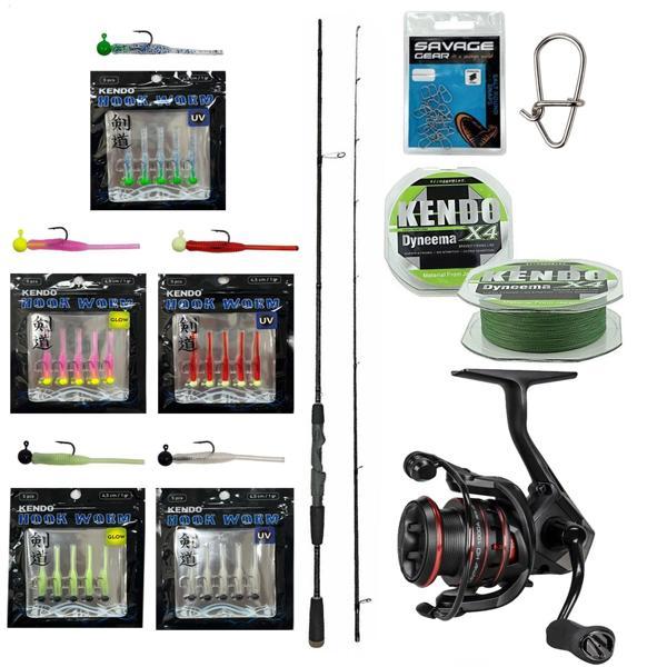YekOutdoor HookWorm LRF Seti Okuma Epixor Ultra Light Game 213cm 1-8gr Olta Kamışı&Okuma Ceymar HD CHD-1000A 7+1BB Olta  - Image 1
