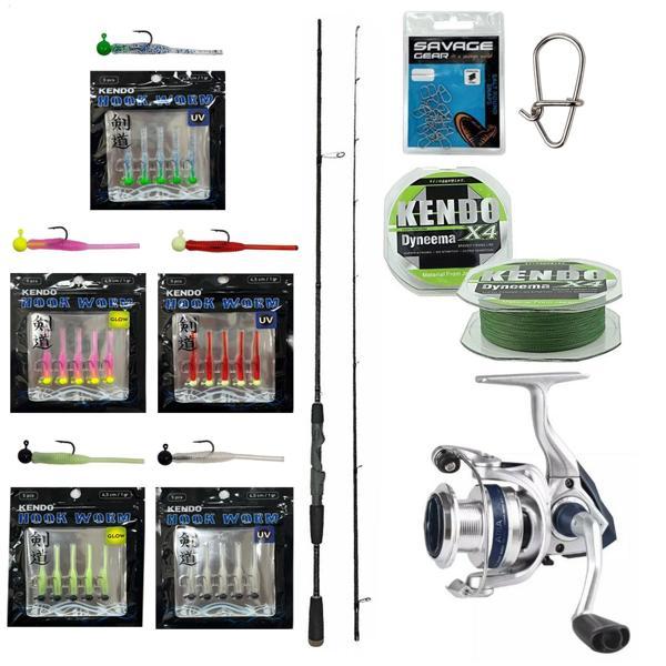 YekOutdoor HookWorm LRF Seti Okuma Epixor Ultra Light Game 213cm 1-8gr Olta Kamışı&Okuma ARIA-1000a 1BB Olta Makinesi - Image 1