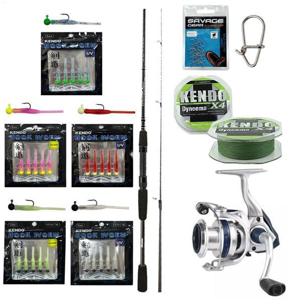YekOutdoor HookWorm LRF Seti Okuma Wave Power 213 cm 0-8 gr Lrf Kamışı&Okuma ARIA-1000a 1BB Olta Makinesi - Image 1