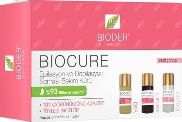Bioder Biocure Tüy Azaltıcı Kür Yüz İçin 3'Lü Etki 3 X 5 Ml - Image 1