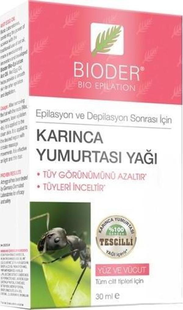 Bioder Tüy Azaltıcı 3'Lü Etki Karınca Yumurtası Yağı 30 Ml - Image 1