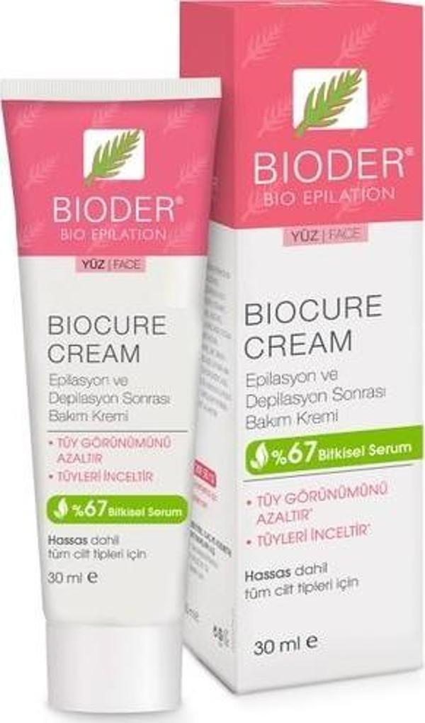 Bioder Tüy Azaltıcı Yüz Kremi 30Ml - Image 1