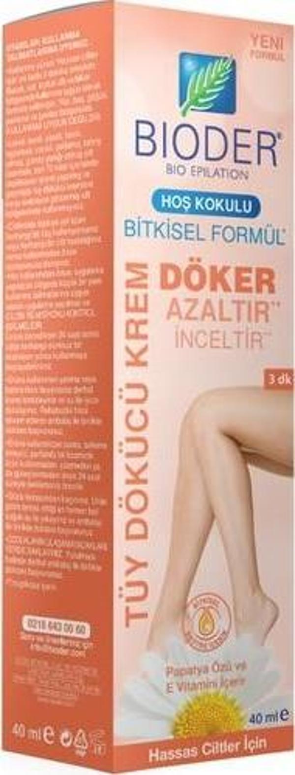 Bioder Tüy Dökücü Krem Hassas Cilt 40 Ml - Image 1