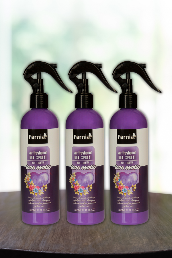Farnia Aşk Egzotik Oda Spreyi 350 Ml Love Exotic 3 Adet - Image 1